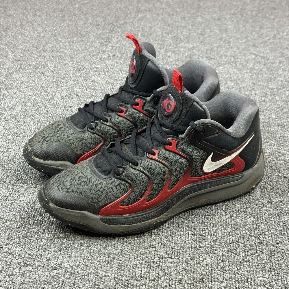 Nike Air KD 17 Late Night Black/Red Bred Basketball Size 4.5 FJ9487-001